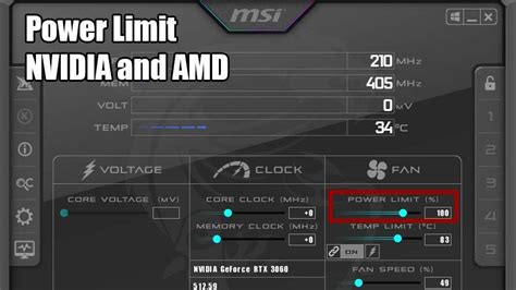 msi afterburner power limit